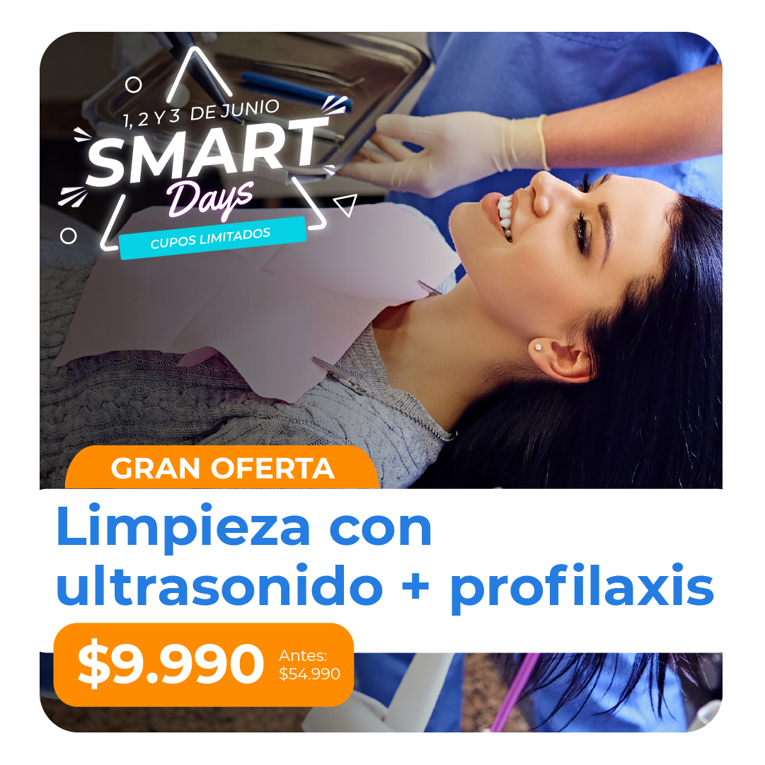 Limpieza con ultrasonido + profilaxis